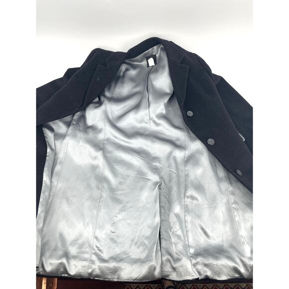 J. Crew Women's 8 Gray Cashmere Wool Winter Coat Pockets Lined Single Breasted - Picture 7 of 9